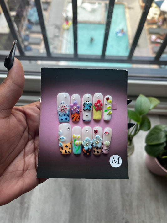 3D FLOWER ANIMAL PRINT